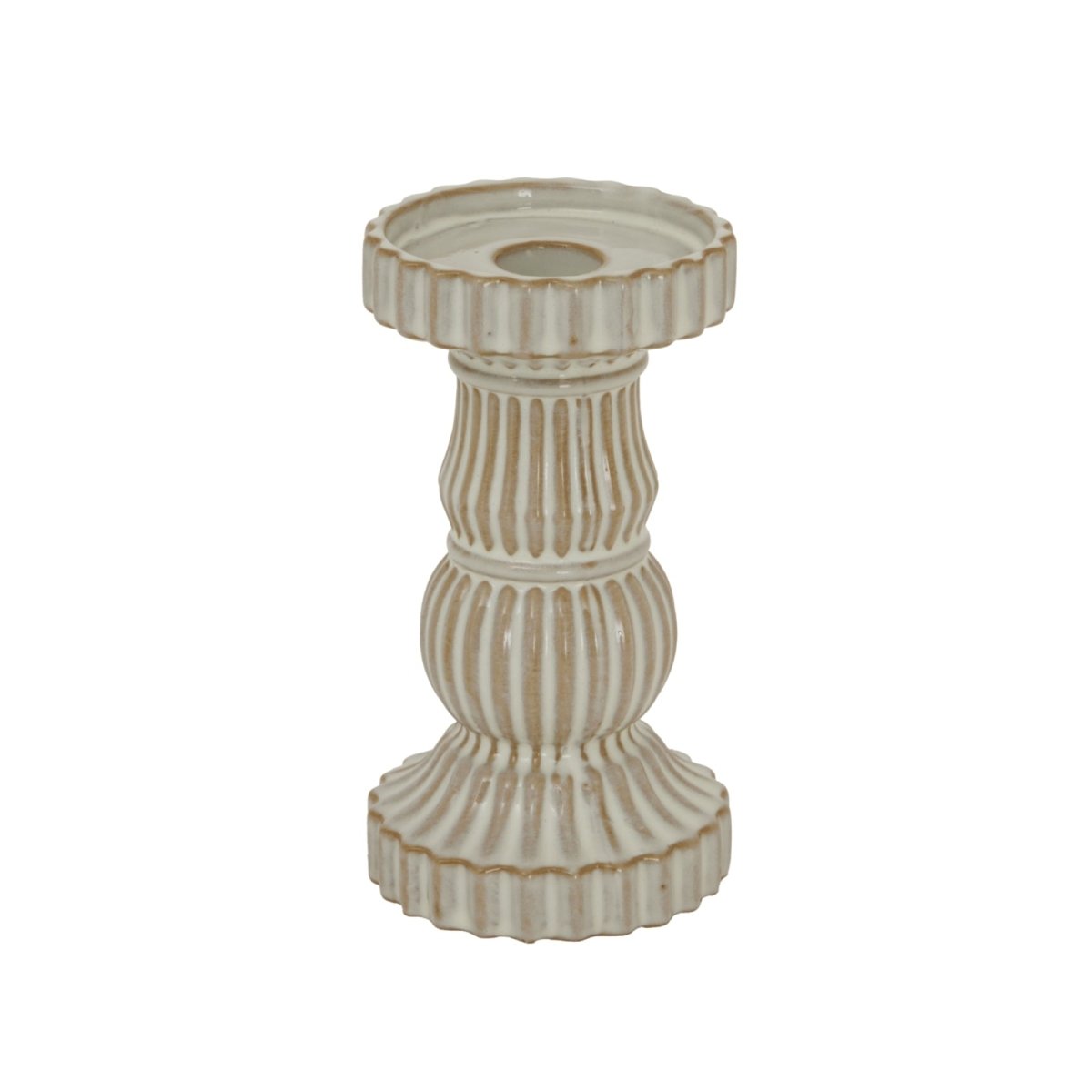Alora Ceramic Pillar Candle Holder - RUTHERFORD & Co