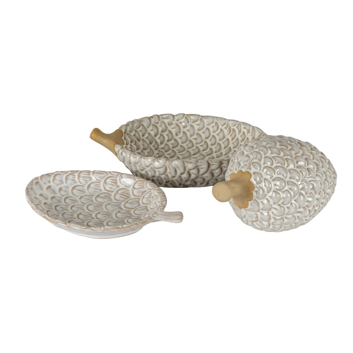 Alora Ceramic Pinecone Medium Dish - RUTHERFORD & Co