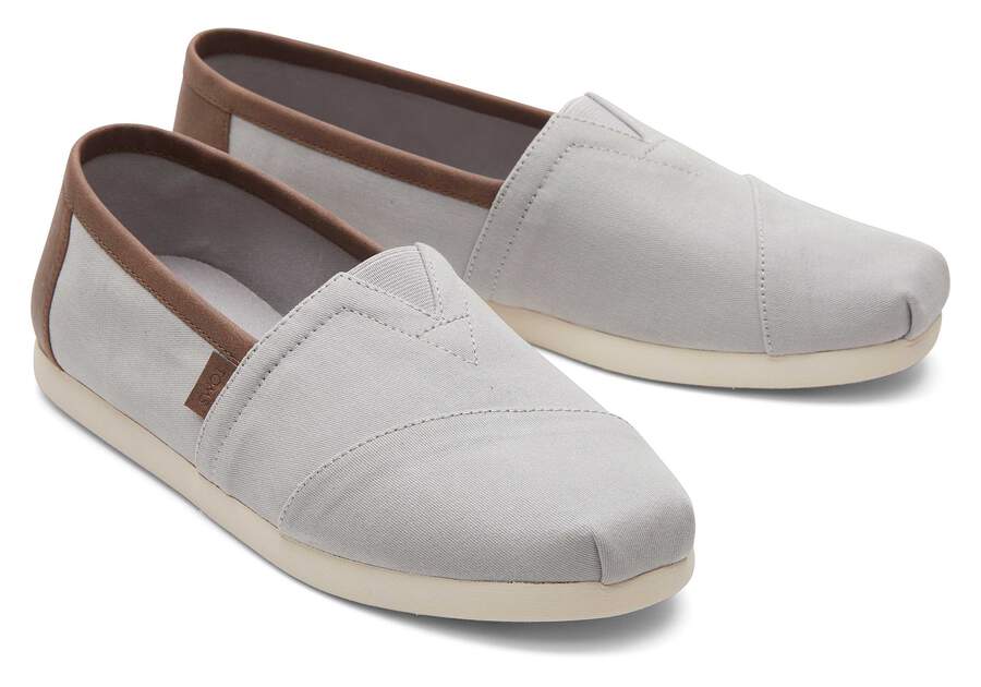Alpargata Grey Vegan Leather Trim - RUTHERFORD & Co