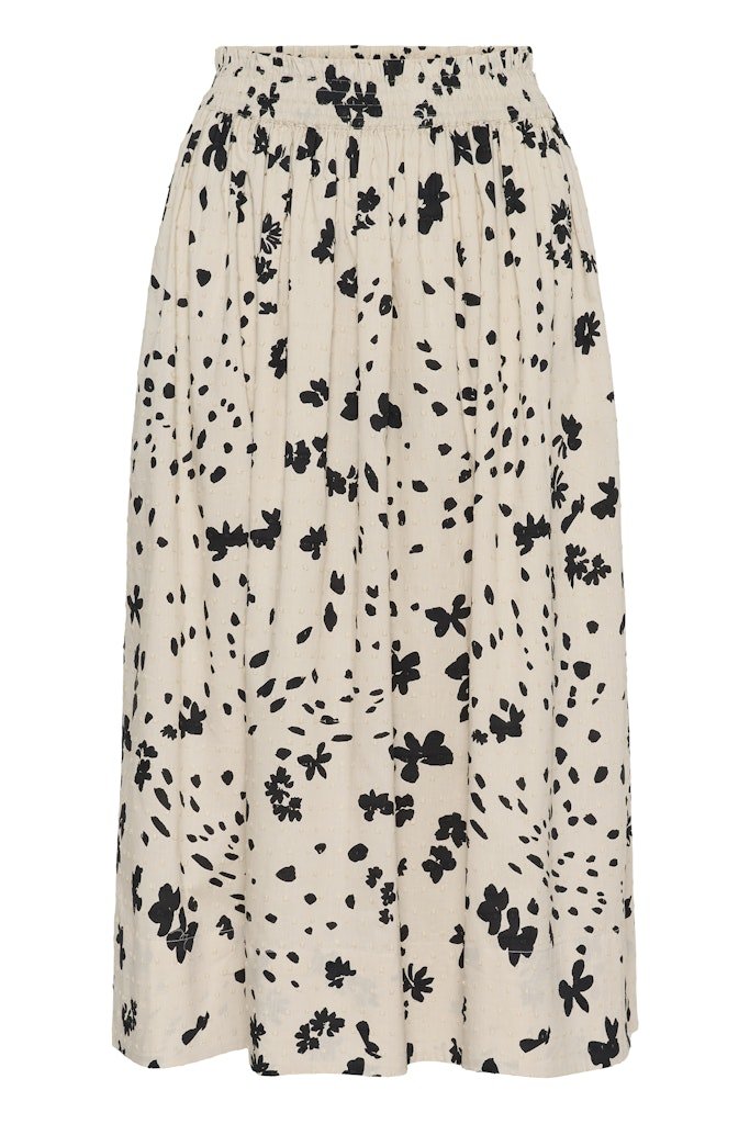 AmaiaPW Sk Skirt - Black Dot Flower Print - RUTHERFORD & Co