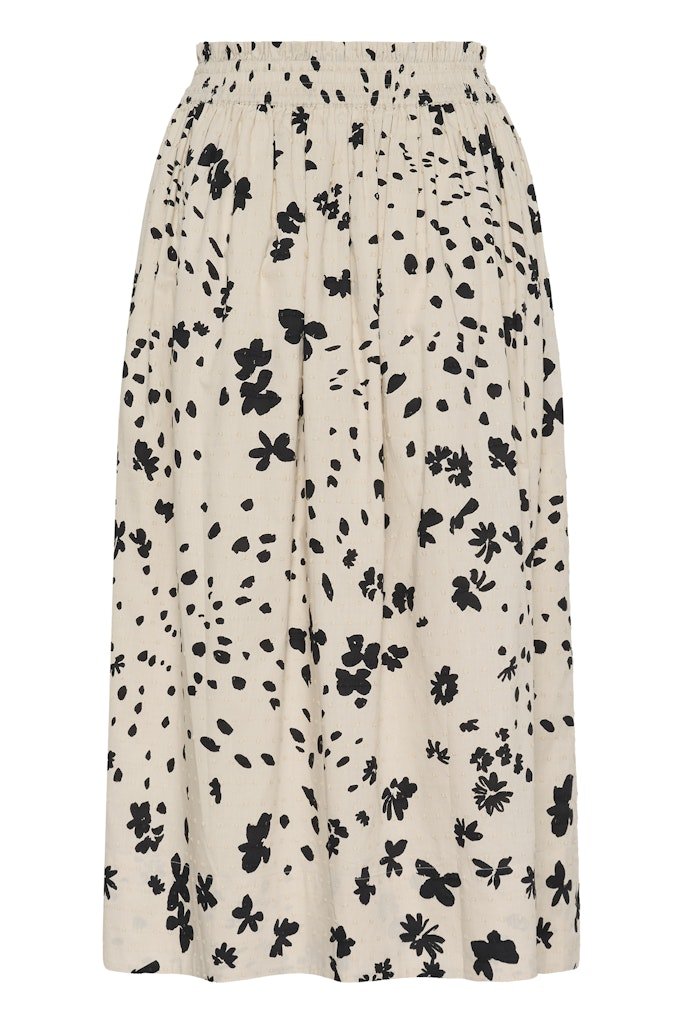 AmaiaPW Sk Skirt - Black Dot Flower Print - RUTHERFORD & Co