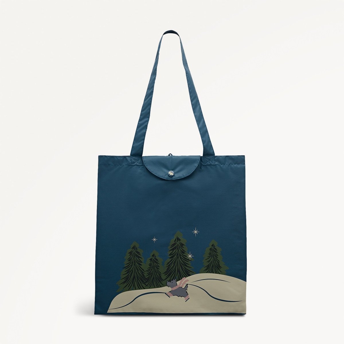An Ice Day Fabric Responsible Foldaway In Teal - RUTHERFORD & Co