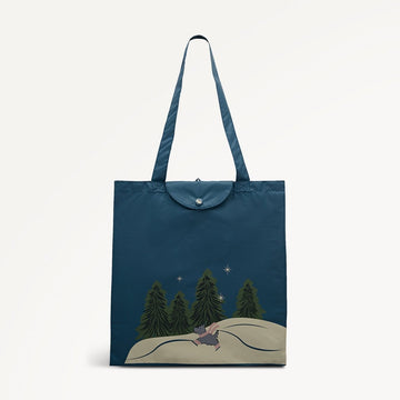 An Ice Day Fabric Responsible Foldaway In Teal - RUTHERFORD & Co