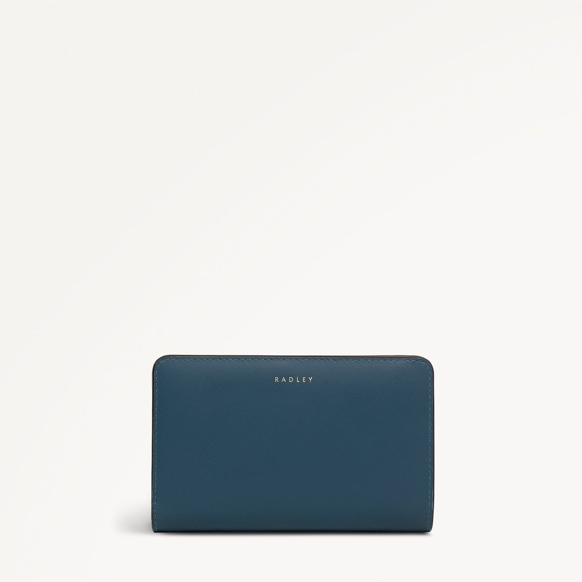 An Ice Day Leather Medium Bifold Wallet In Teal - RUTHERFORD & Co