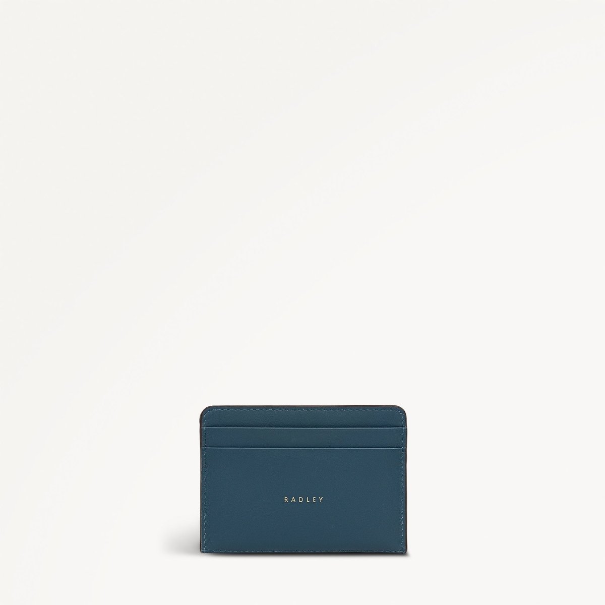 An Ice Day Leather Small Card Holder In Teal - RUTHERFORD & Co