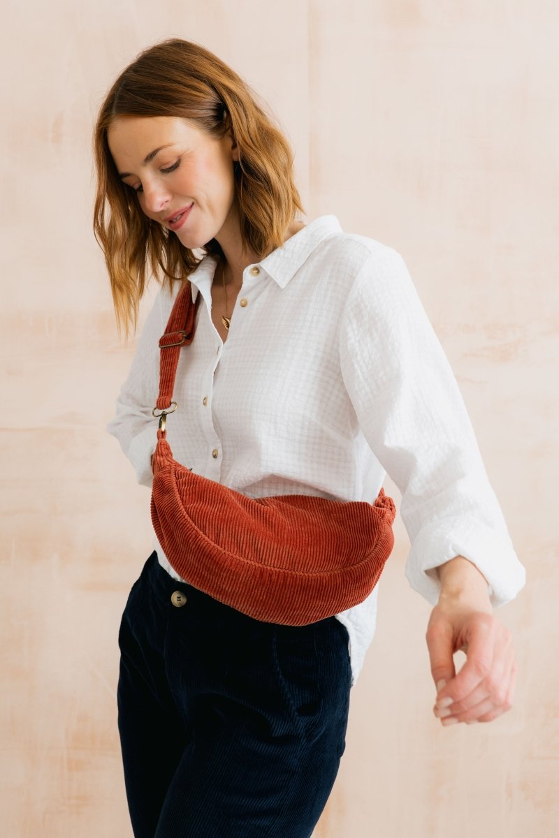 Ana Textured Organic Cotton Shirt White - RUTHERFORD & Co