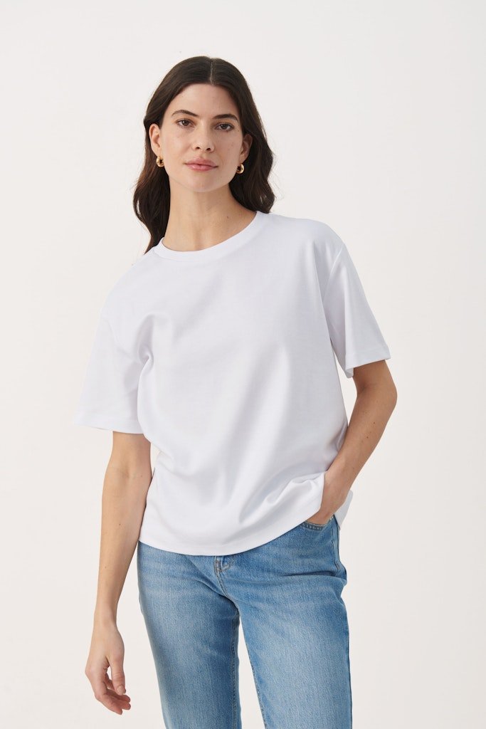 AnnePW Ts T-shirt - Bright White - RUTHERFORD & Co