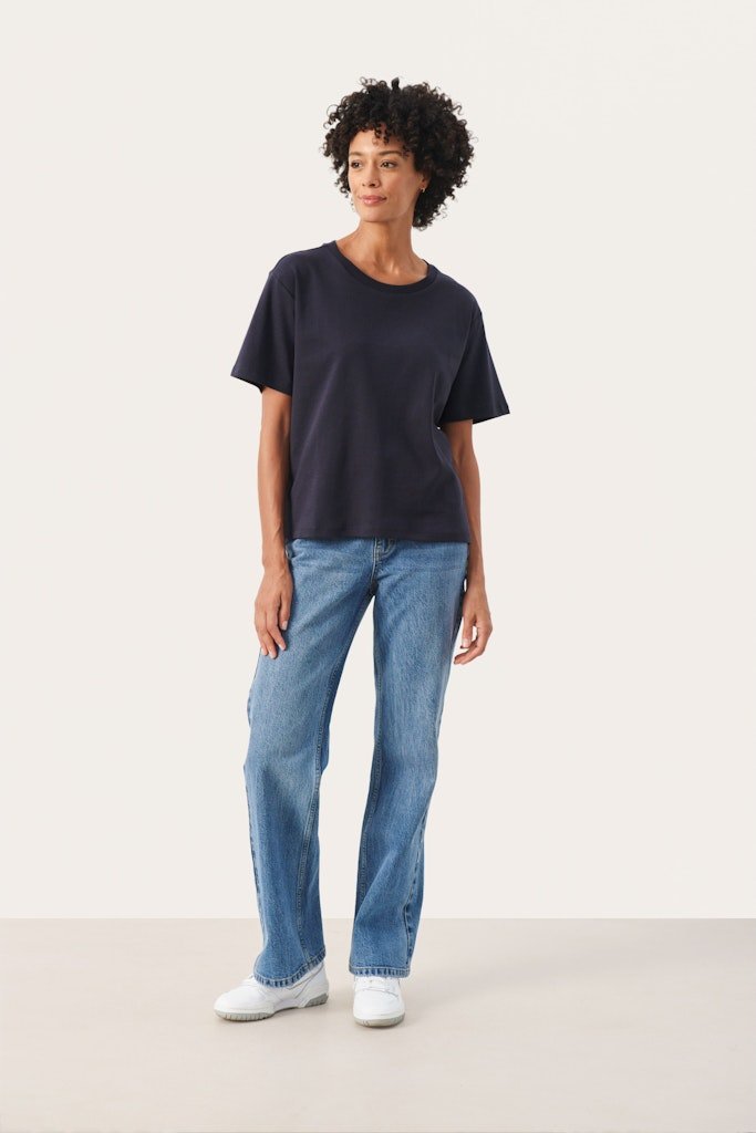 AnnePW Ts T-shirt - Dark Navy - RUTHERFORD & Co