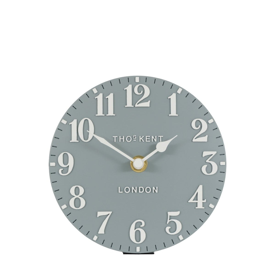 Arabic Mantel Clock Flax Blue 6in - RUTHERFORD & Co