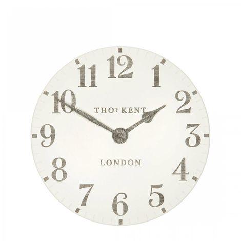 Arabic Wall Clock - Limestone - 12" - RUTHERFORD & Co