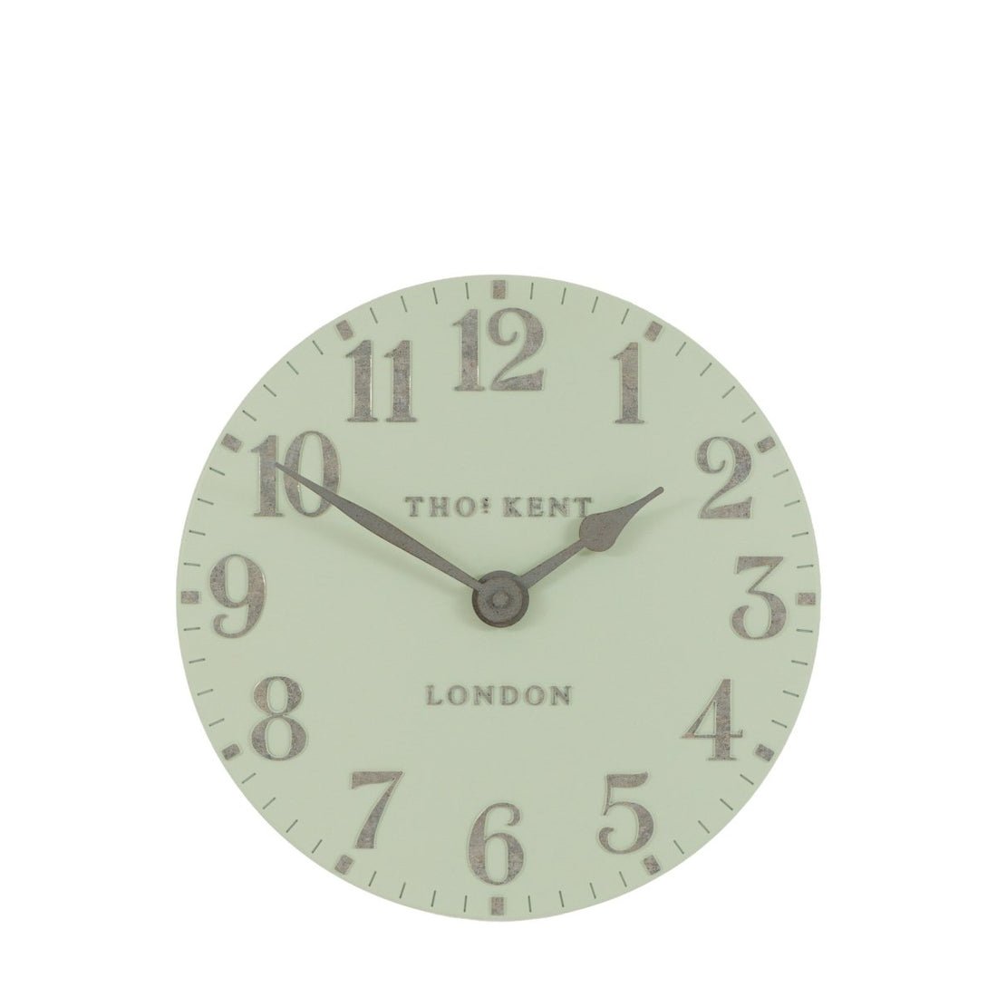 Arabic Wall Clock Pearl Green 12in - RUTHERFORD & Co