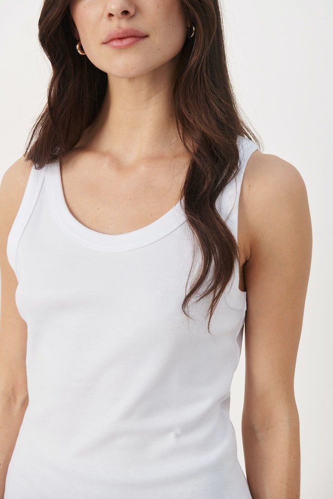 ArvidaPW To Top - Bright White - RUTHERFORD & Co