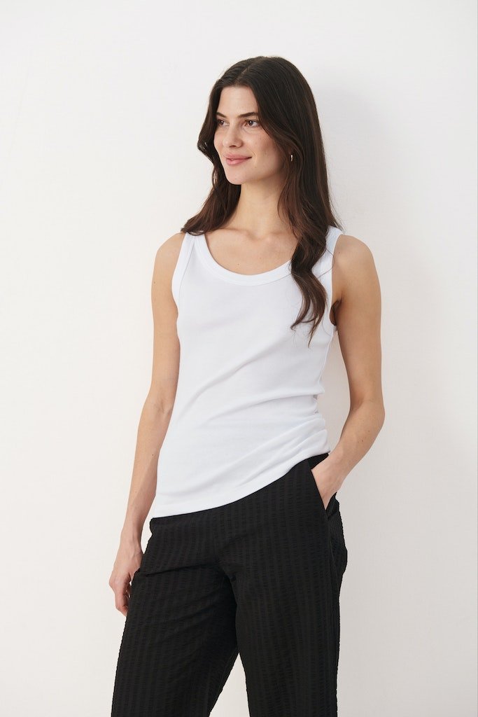 ArvidaPW To Top - Bright White - RUTHERFORD & Co