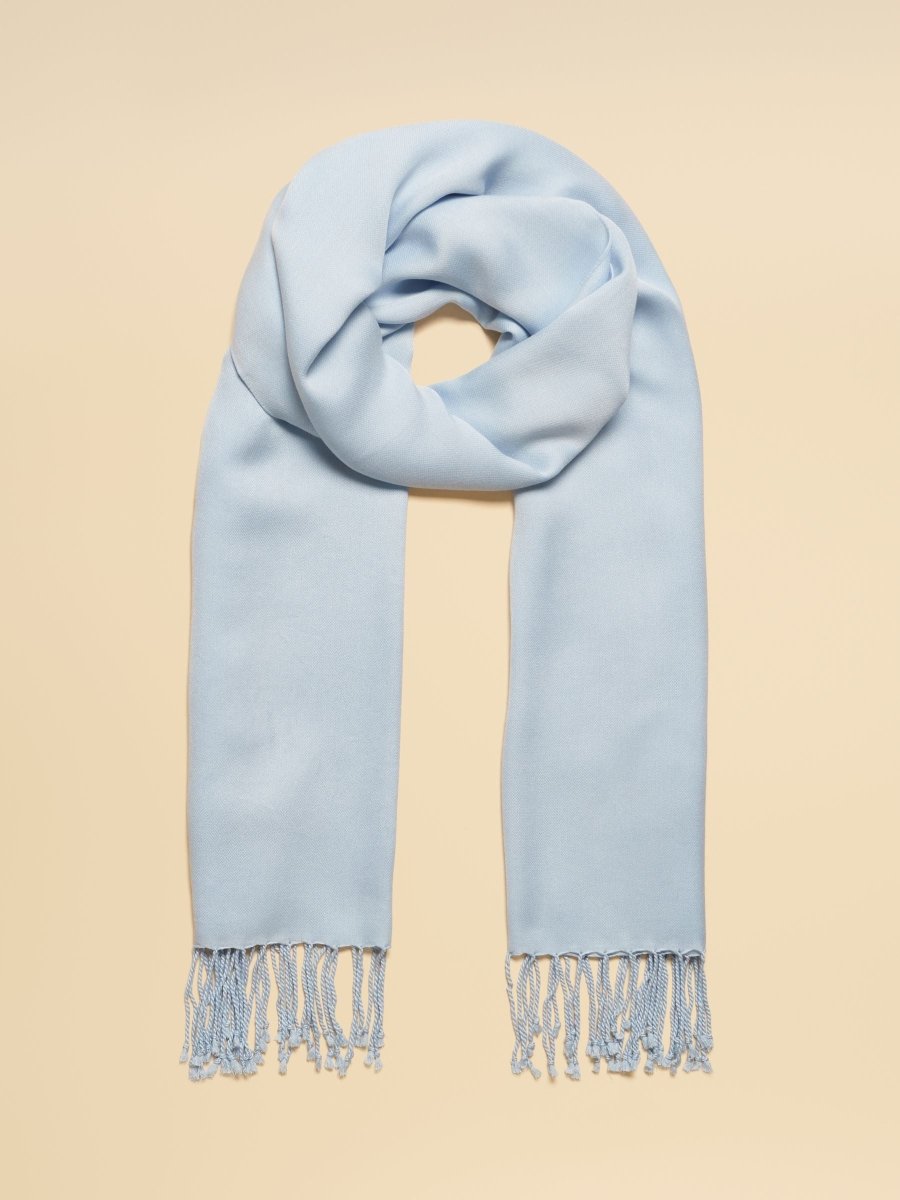 Ascot Blue Large Lightweight Wrap Scarf - RUTHERFORD & Co