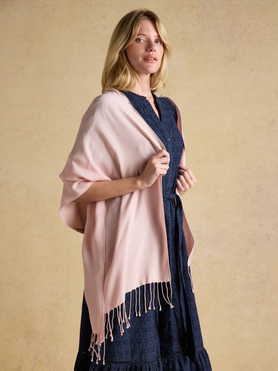 Ascot Pink Wrap Scarf - RUTHERFORD & Co