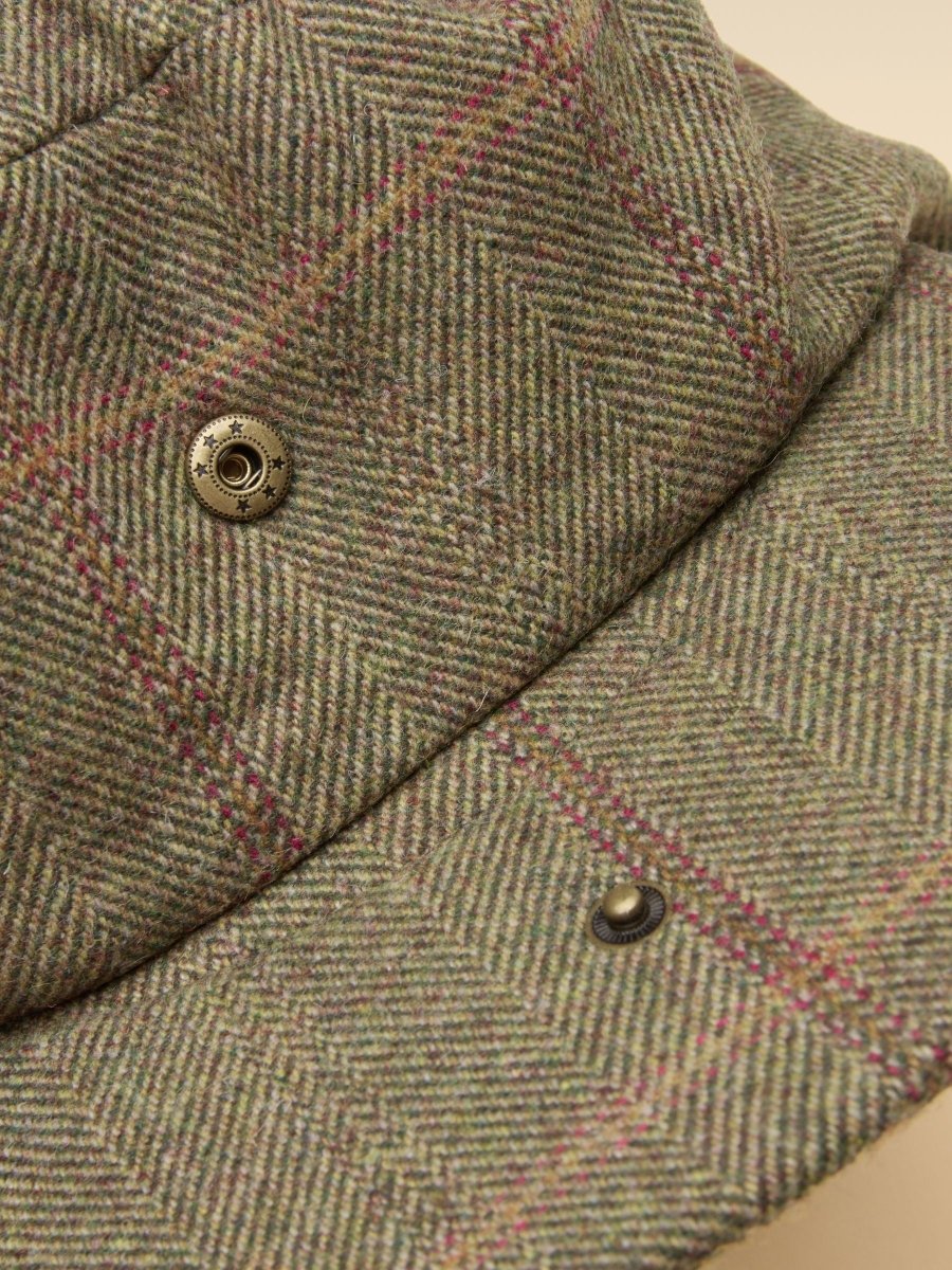 Ashby Green Tweed Flat Cap - RUTHERFORD & Co