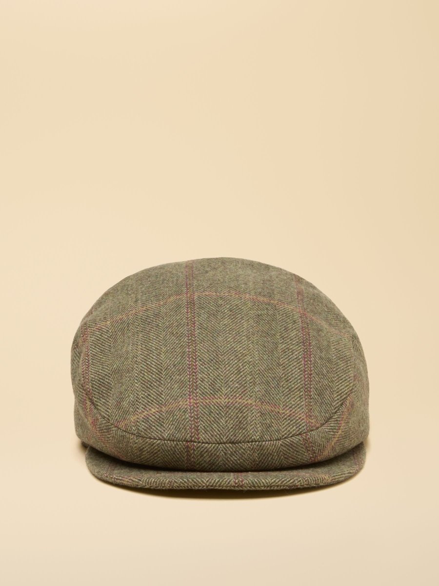Ashby Green Tweed Flat Cap - RUTHERFORD & Co