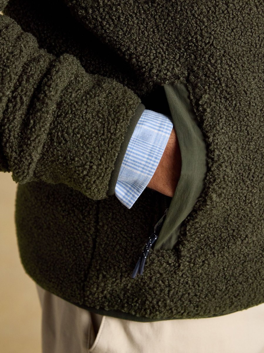 Ashford Green Borg Quarter Zip Fleece - RUTHERFORD & Co