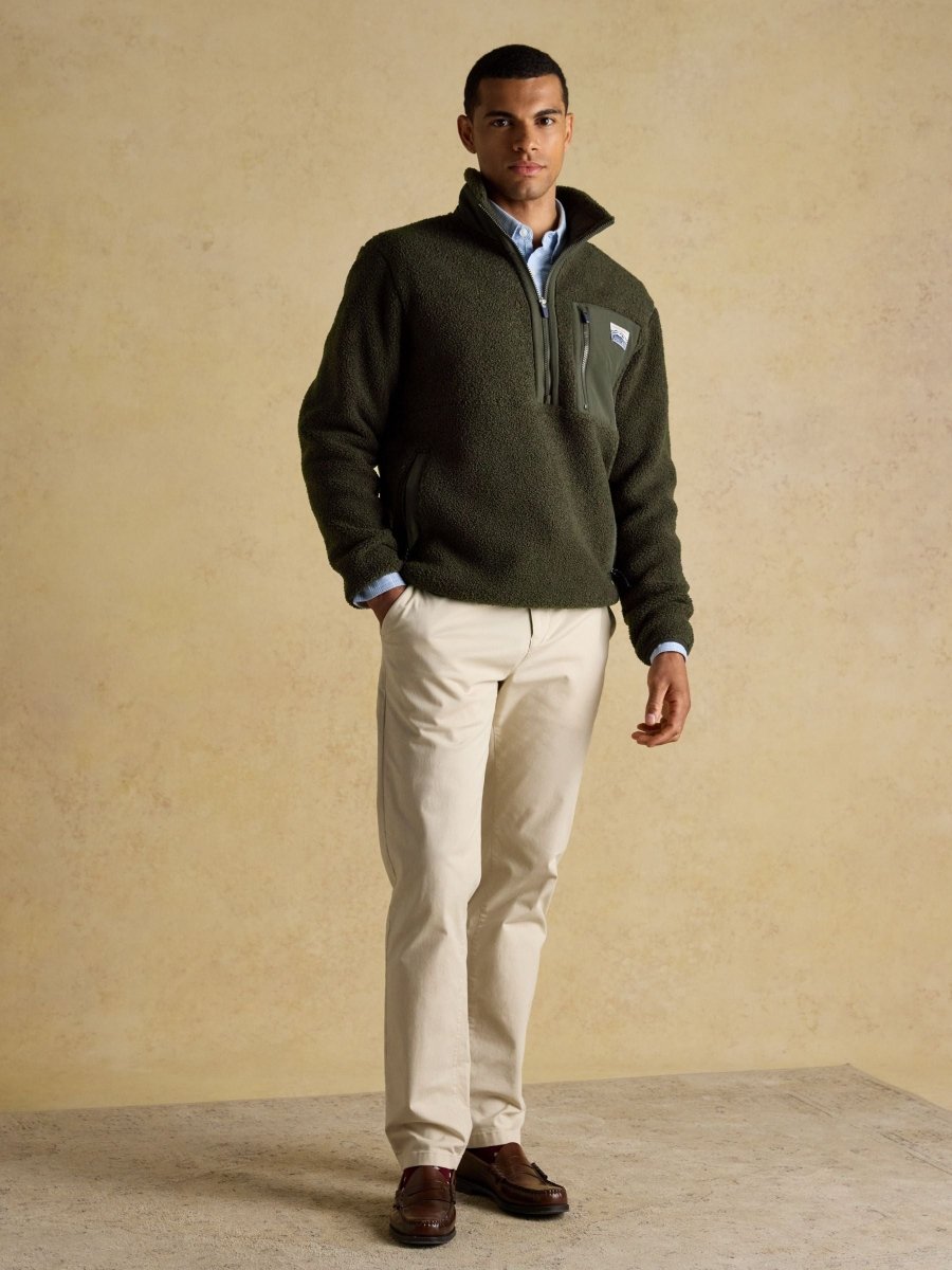 Ashford Green Borg Quarter Zip Fleece - RUTHERFORD & Co