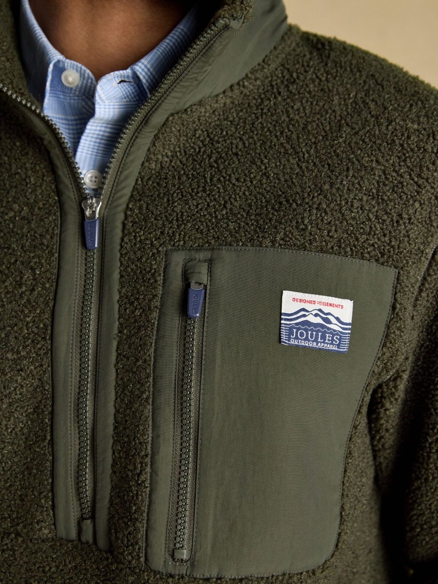 Ashford Green Borg Quarter Zip Fleece - RUTHERFORD & Co