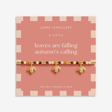 Autumn's Calling A Little 'Leaves Are Falling, Autumn Is Calling' Bracelet - RUTHERFORD & Co