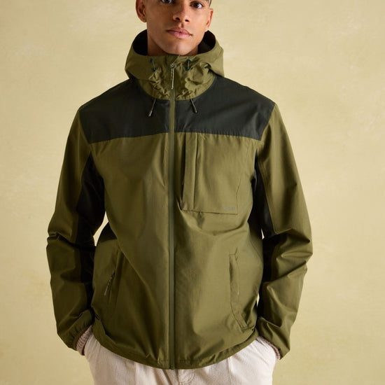 Ayston Green Lightweight Waterproof Coat - RUTHERFORD & Co