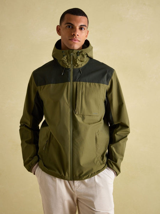 Ayston Green Lightweight Waterproof Coat - RUTHERFORD & Co