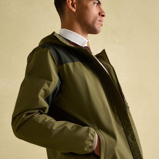 Ayston Green Lightweight Waterproof Coat - RUTHERFORD & Co