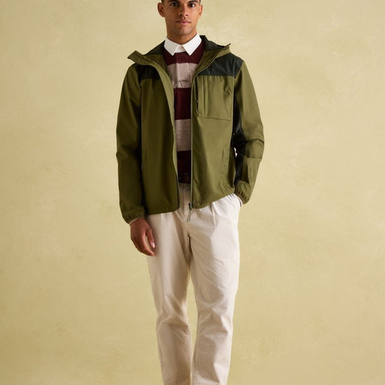 Ayston Green Lightweight Waterproof Coat - RUTHERFORD & Co