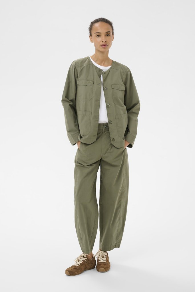 AzizaPW Ja Casual Jacket - Smokey Olive - RUTHERFORD & Co