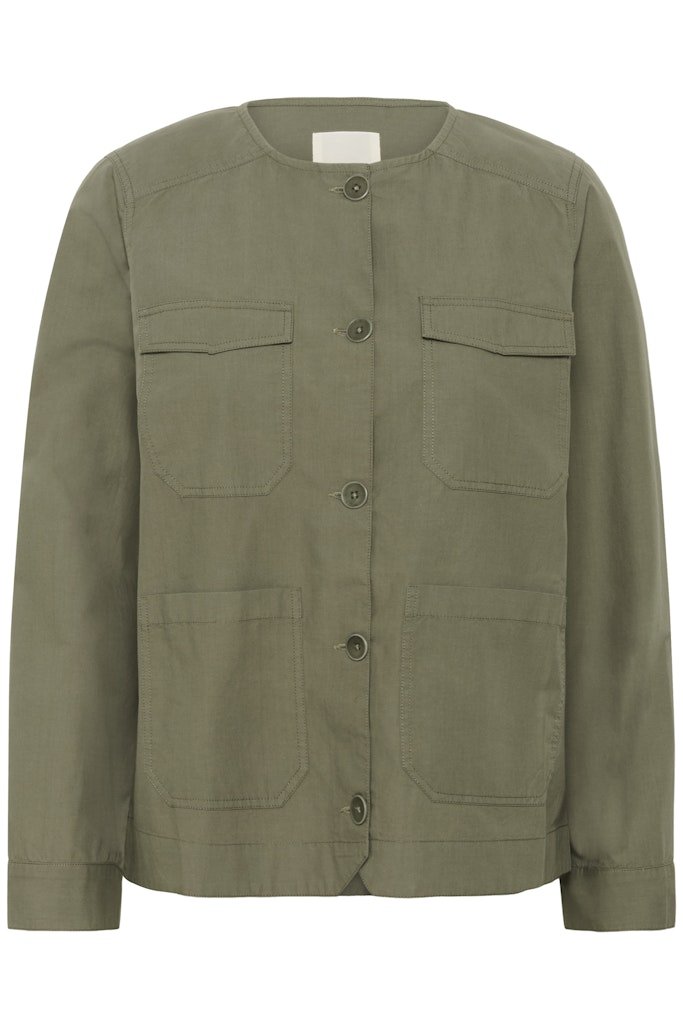 AzizaPW Ja Casual Jacket - Smokey Olive - RUTHERFORD & Co