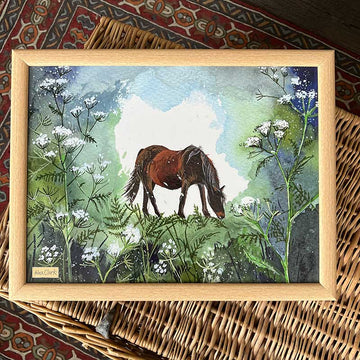 Horse and Cow Parsley Lap Tray
