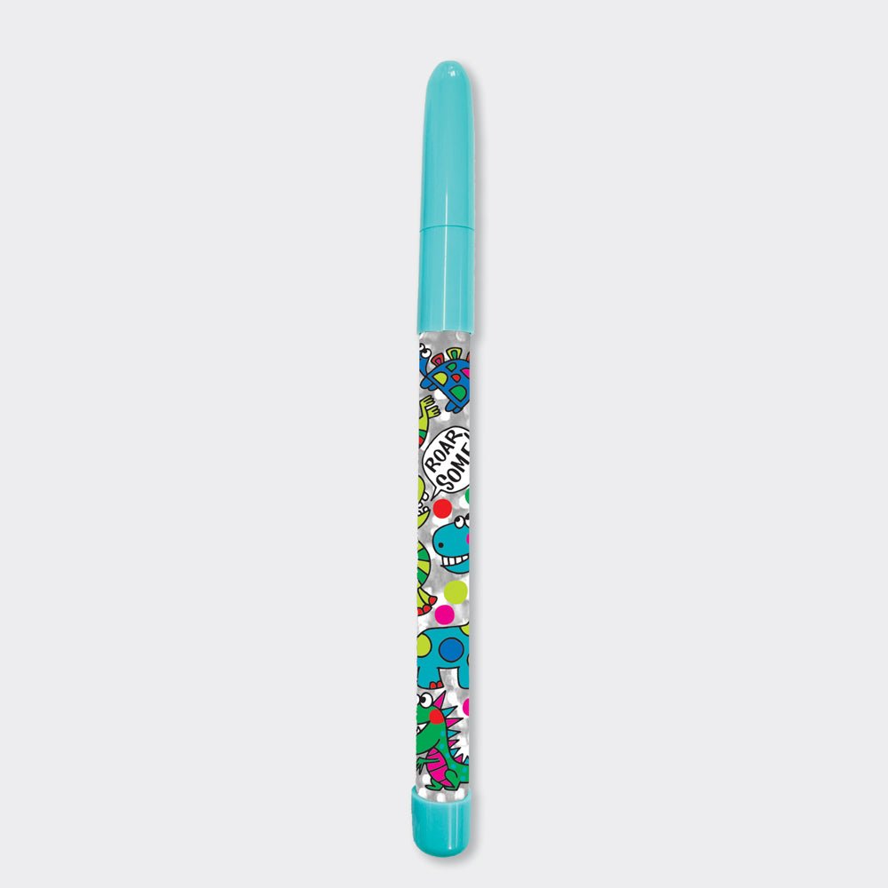 Ballpoint Glitter Pen/Dinosaur - RUTHERFORD & Co
