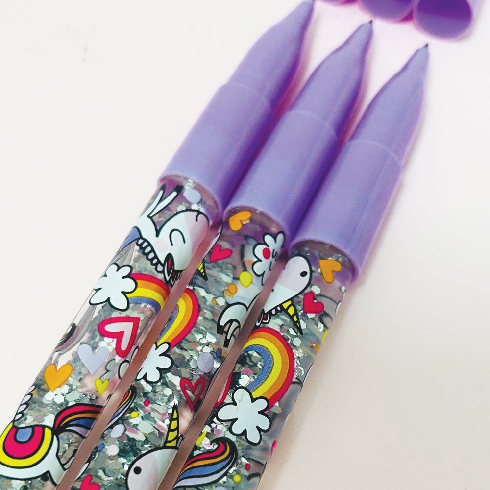 Ballpoint Glitter Pen/Unicorns - RUTHERFORD & Co