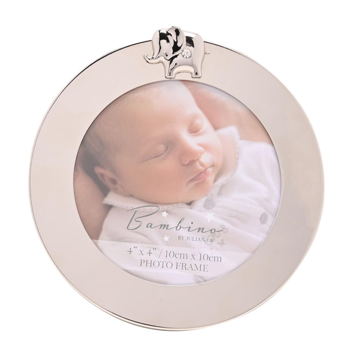 Bambino Round Frame Elephant 4x4" - RUTHERFORD & Co