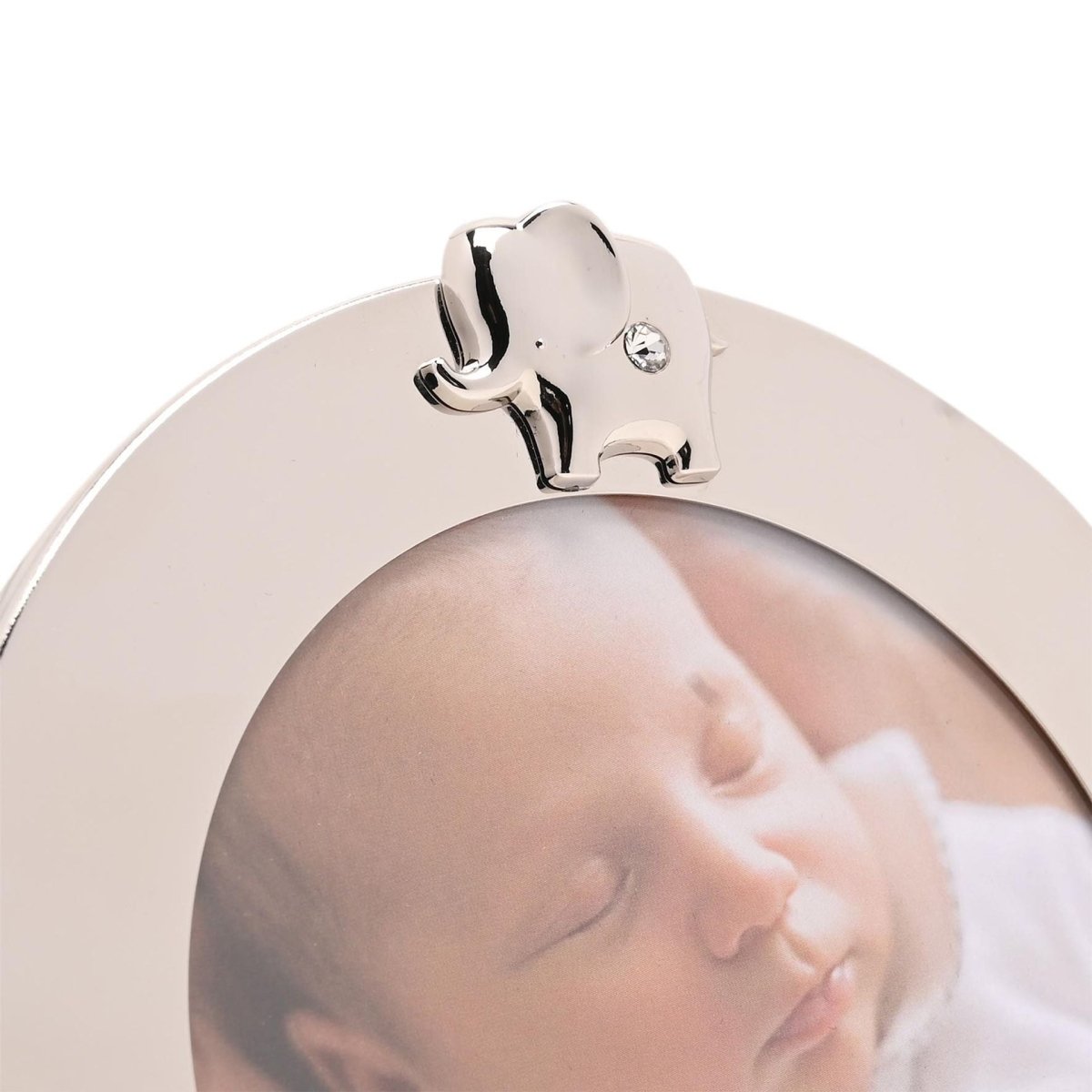 Bambino Round Frame Elephant 4x4" - RUTHERFORD & Co