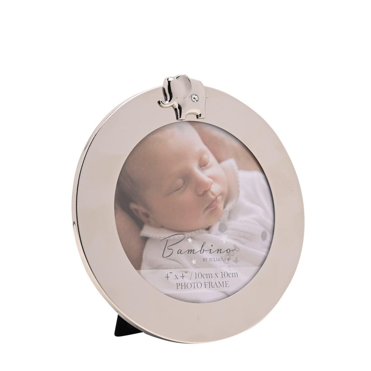 Bambino Round Frame Elephant 4x4" - RUTHERFORD & Co