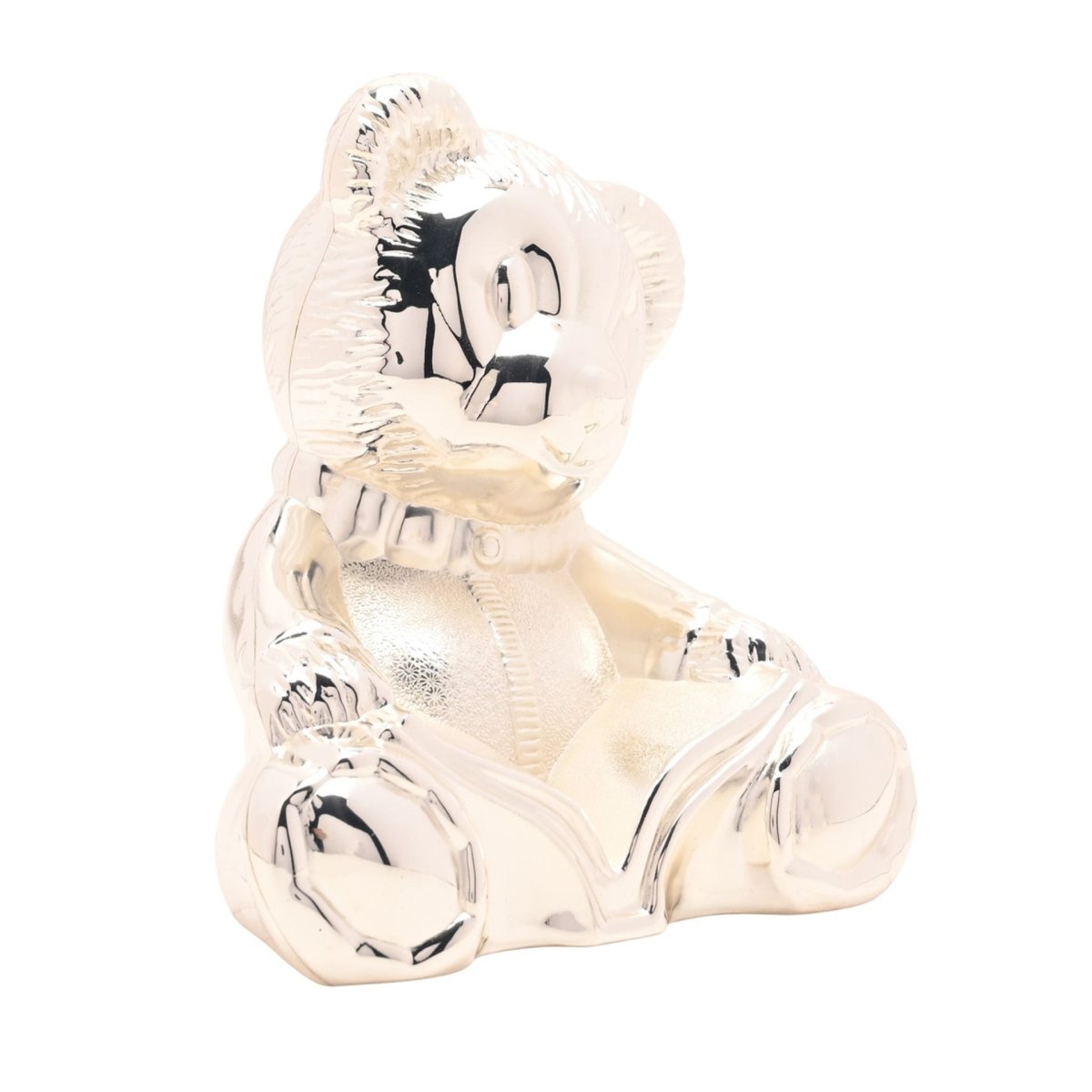 Bambino Silver Plated Teddy Bear W Book Money Box - RUTHERFORD & Co