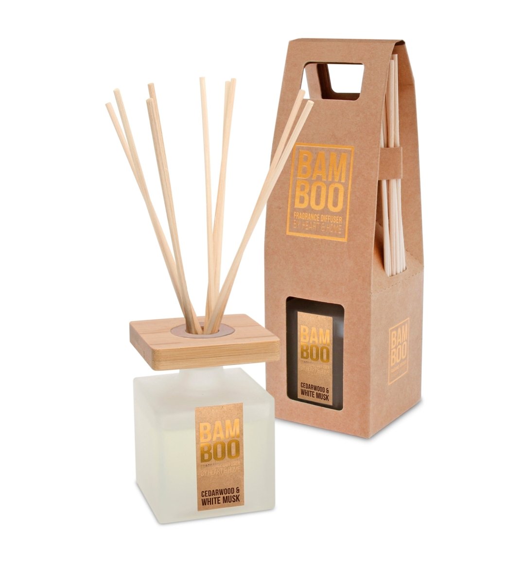 Bamboo Fragrance Diffuser - Cedarwood&White Musk - RUTHERFORD & Co