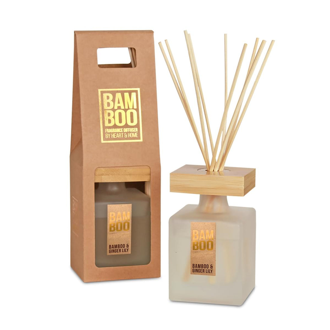 Bamboo Large Fragrance Diffuser - Bamboo & Ginger Lily - RUTHERFORD & Co