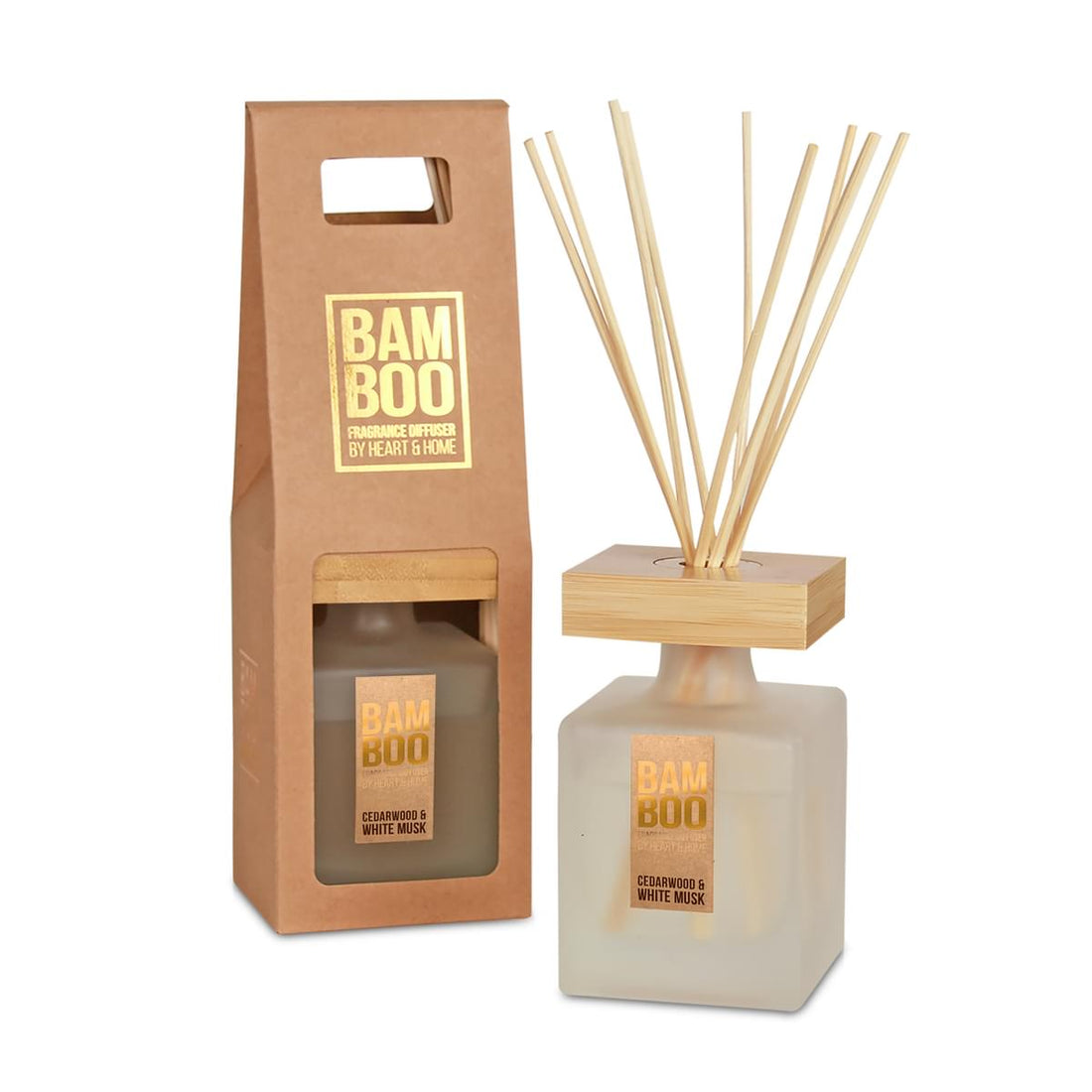 Bamboo Large Fragrance Diffuser - Cedarwood & White Musk - RUTHERFORD & Co