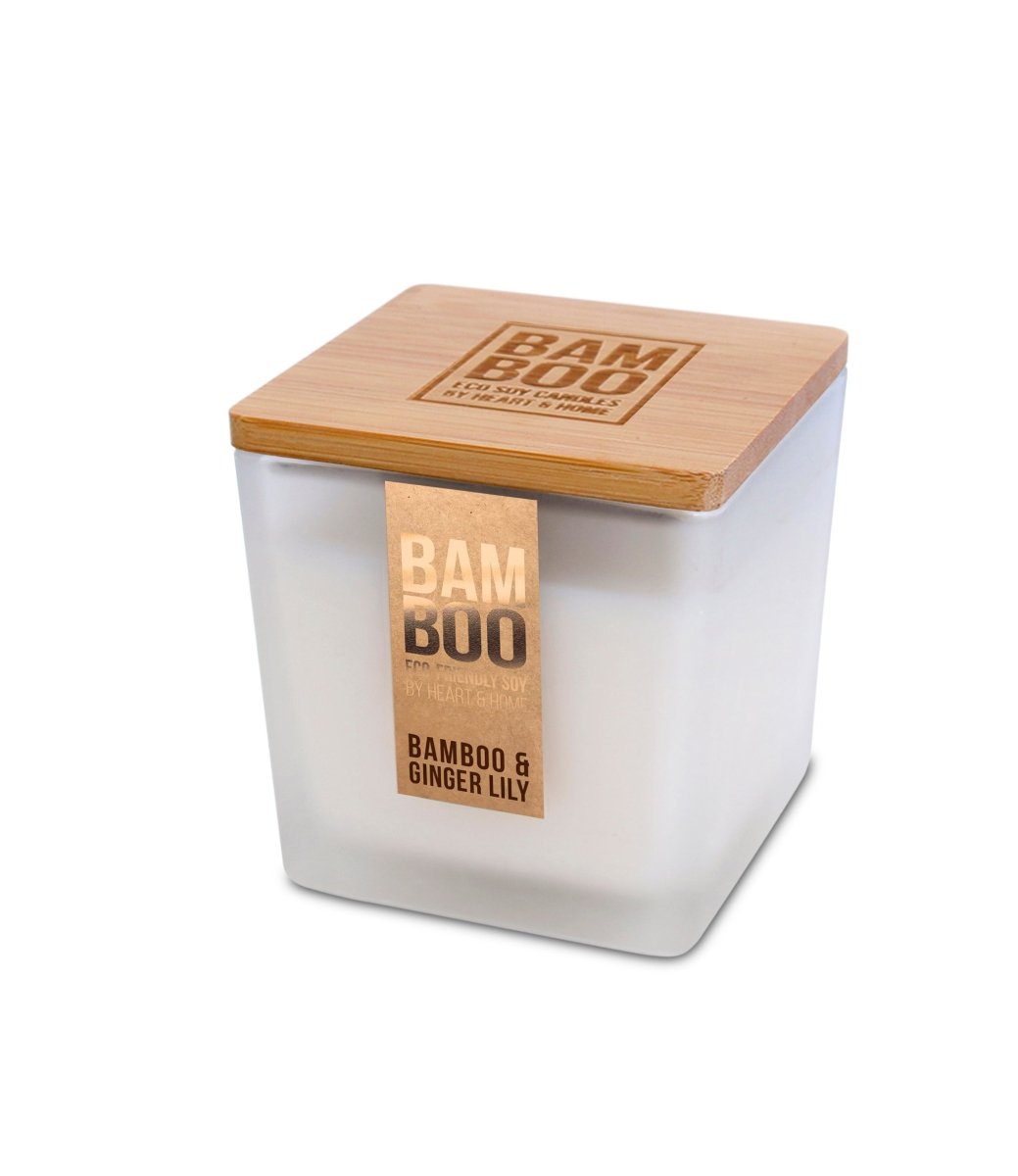 Bamboo Large Jar Candle - Bamboo & Ginger Lily - RUTHERFORD & Co