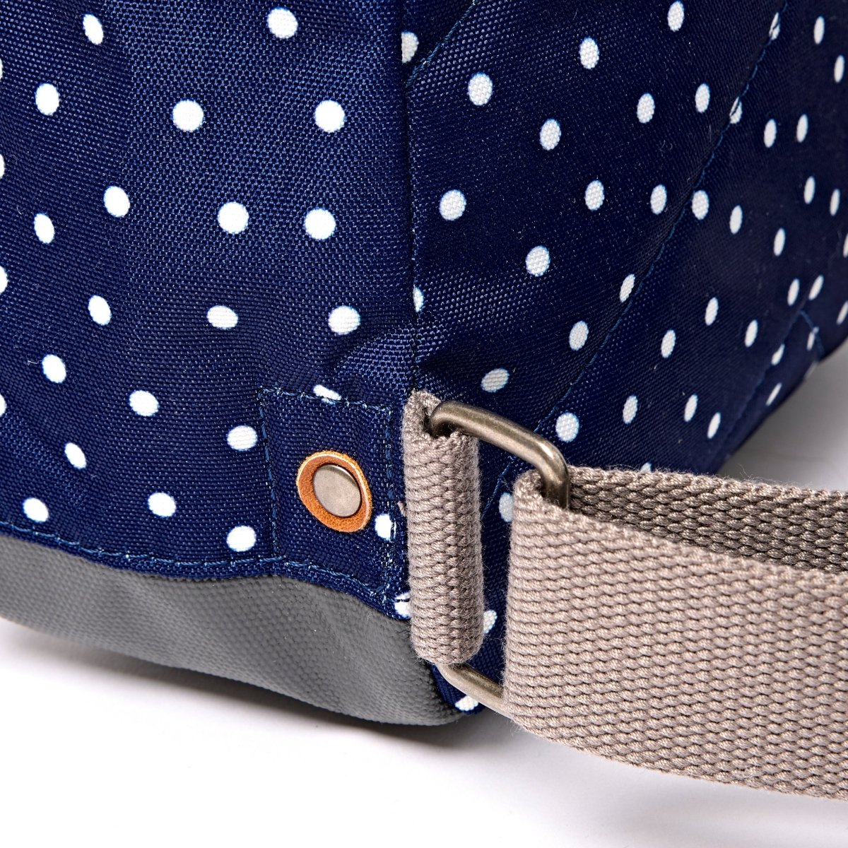 Bantry Backpack in Navy Polka Dot - RUTHERFORD & Co