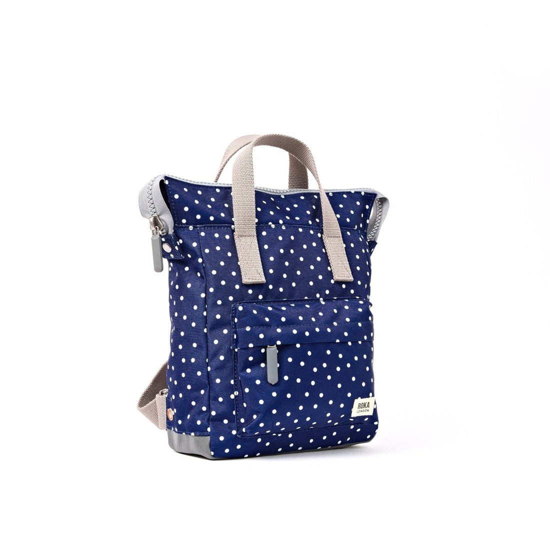 Bantry Backpack in Navy Polka Dot - RUTHERFORD & Co