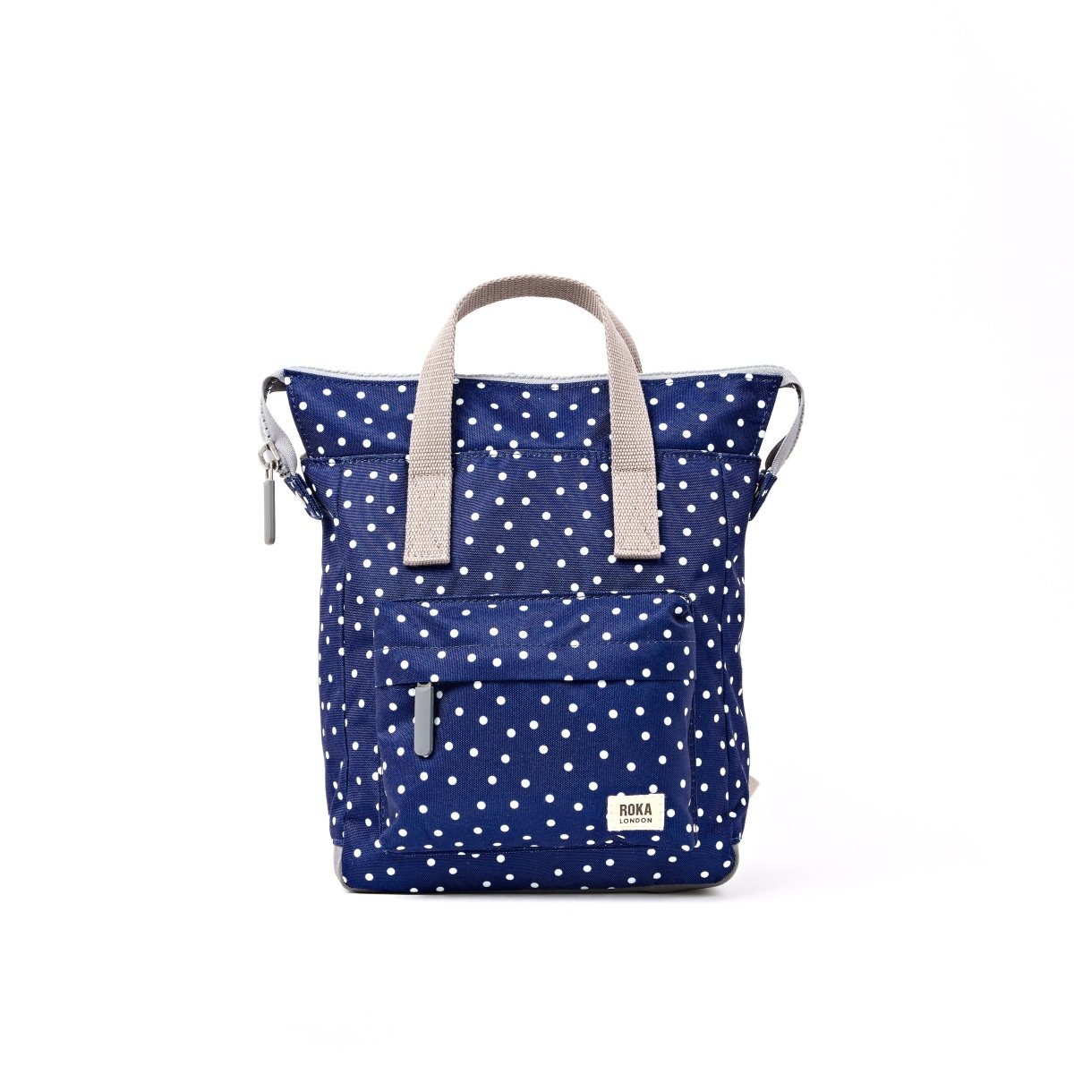 Bantry Backpack in Navy Polka Dot - RUTHERFORD & Co