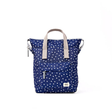 Bantry Backpack in Navy Polka Dot - RUTHERFORD & Co