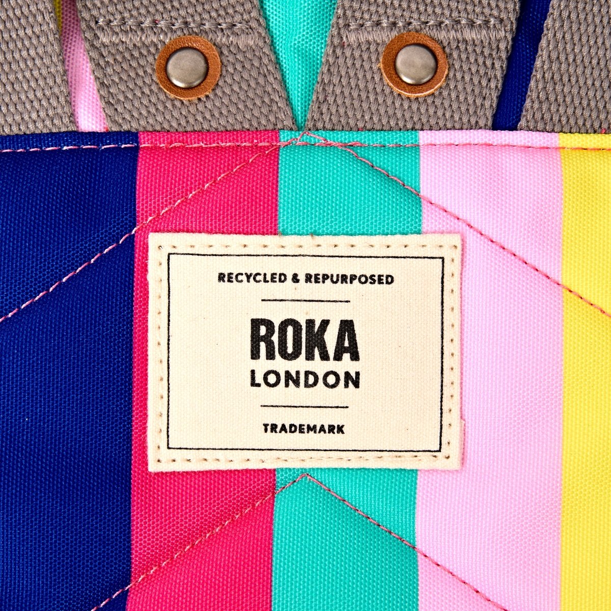 Bantry Backpack in Wide Multi Stripe - RUTHERFORD & Co