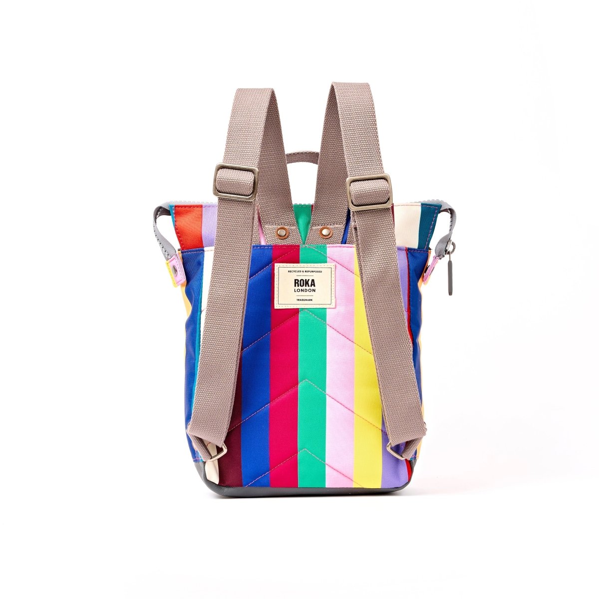 Bantry Backpack in Wide Multi Stripe - RUTHERFORD & Co