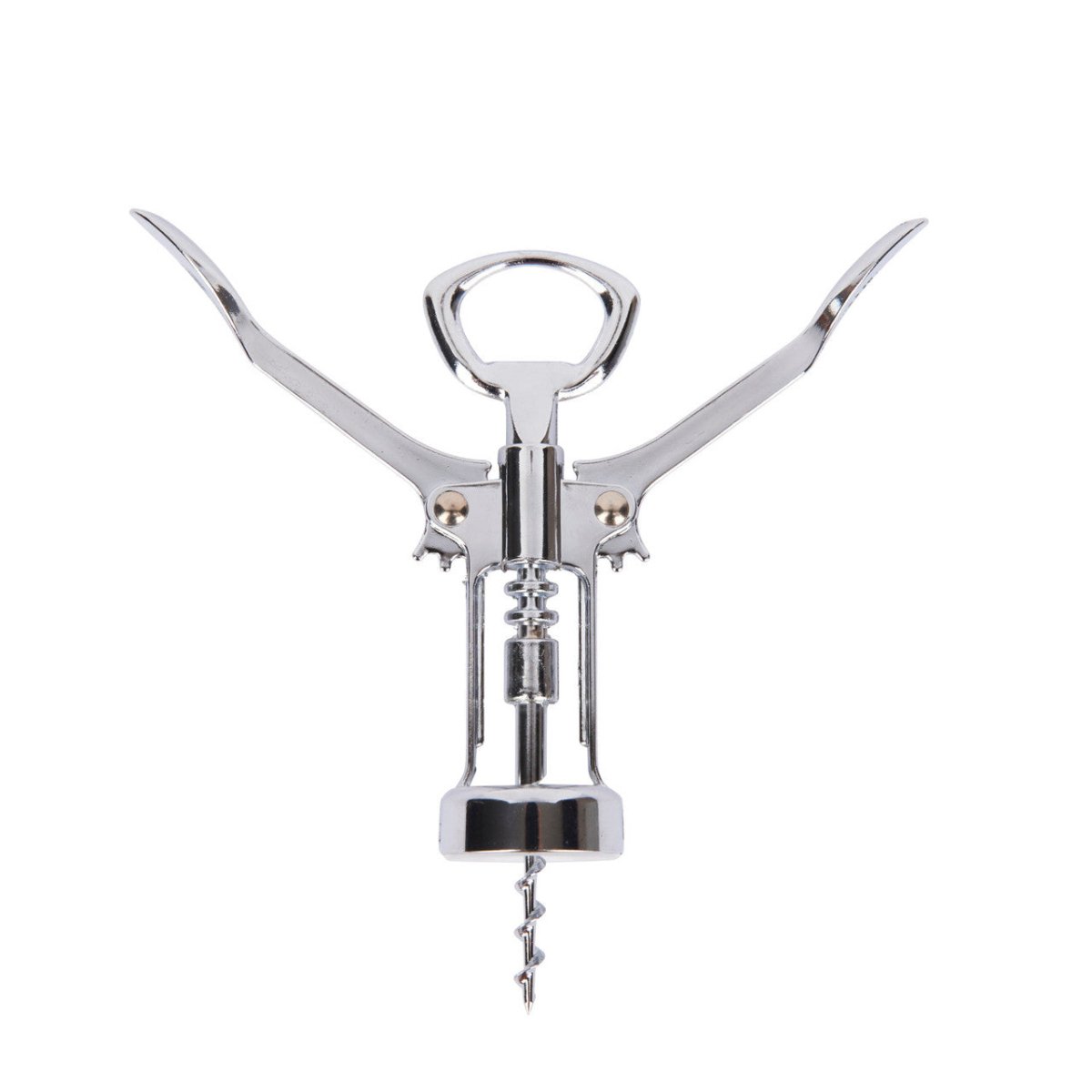 BarCraft Double Handled Chrome Wing Corkscrew - RUTHERFORD & Co