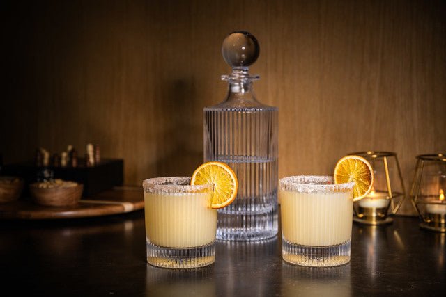 BarCraft Glass Decanter 750ml with Set of 2 Tumblers 270ml - RUTHERFORD & Co